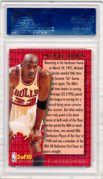 Fleer 1995-1996 Ultra Double Trouble - Gold Med. #3 Michael Jordan 3/10 / PSA Grade 10