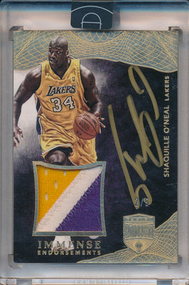 Panini 2014-2015 Eminence Immense Endorsements Patch Auto #IEP-SO Shaquille O'neal 2/5