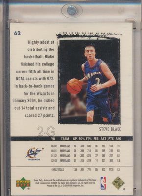 Upper Deck 2003-2004 Exquisite Collection Gold Rookie #62 Steve Blake 7/25