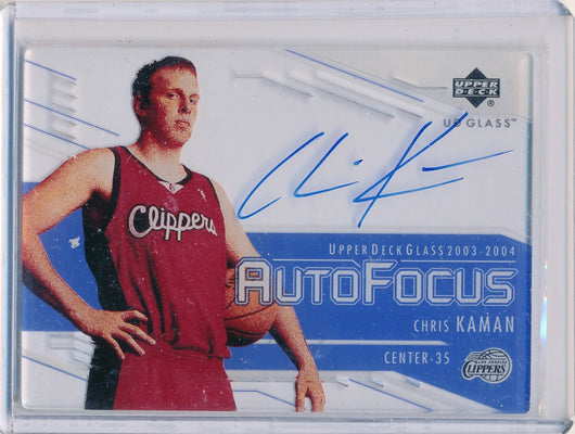 Upper Deck 2003-04 UD Glass Auto Focus #CK Chris Kaman