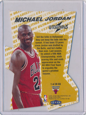 Fleer 1997-1998 Ultrabilities Superstar #1/20SS Michael Jordan