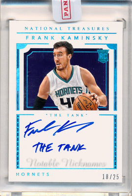 Panini 2015-2016 National Treasures  Notable Nicknames  #NN-FKM Frank Kaminsky 18/25