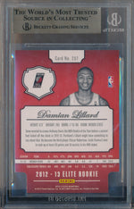 Panini 2012-2013 Eite Rookie Status Gold #257 Damian Lillard 10/24 / BGS Grade 9.5