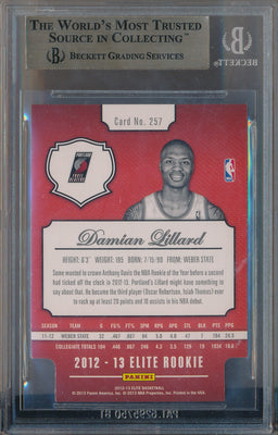 Panini 2012-2013 Eite Rookie Status Gold #257 Damian Lillard 10/24 / BGS Grade 9.5