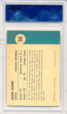 Fleer 1961 Syracuse Nationals  #56 John Kerr  / PSA Grade 8