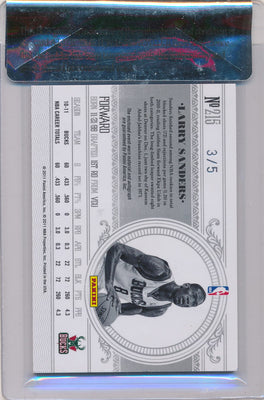 Panini 2010-2011 National Treasures  Century Platinum #215 Larry Sanders 3/5 / BGS Grade 8.5 / Auto Grade 10