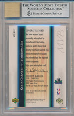 Upper Deck 2005-2006 Ultimate Collection MVPS Signatures #MVP-KG2 Kevin Garnett 1/1 / BGS Grade 9 / Auto Grade 10