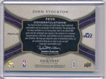 Upper Deck 2008-2009 Exquisite Collection Basketball #PBAM-JS John Stockton 6/12