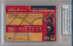 Fleer 1998-1999 Ultra Platinum Medallion #33P Allen Iverson 32/99 / BGS Grade 9