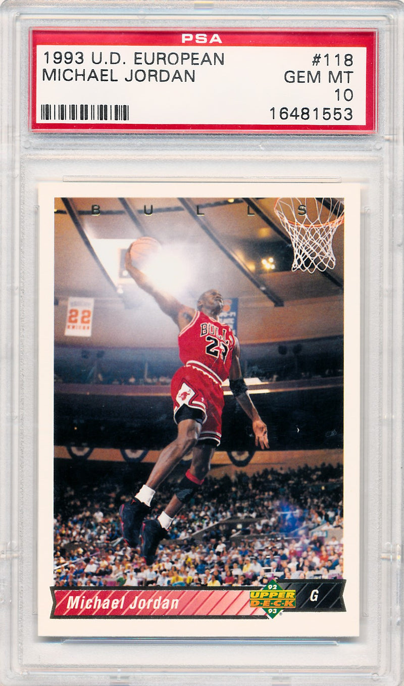 Upper Deck 1993 European  #118 Michael Jordan  / PSA Grade 10