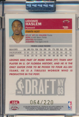 Topps  2003-2004 Chrome  X-Fractor #164 Udonis Haslem 64/220