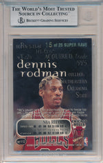 SkyBox 1998-1999 Thunder Super Rave #112 Dennis Rodman 15/25 / BGS Grade 9