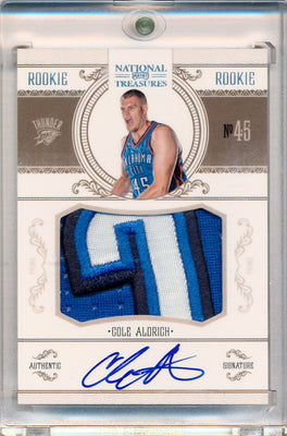 Panini 2010-2011 National Treasures  Century Platinum #211 Cole Aldrich 3/5