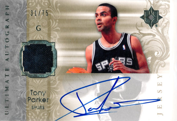 Upper Deck 2006-07 Ultimate Collection  Ultimate Jersey Autographs #AU-TP Tony Parker 31/75