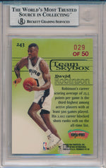 SkyBox 1997-1998 Premium Star Rubies #243 Davis Robinson 29/50 / BGS Grade 8.5