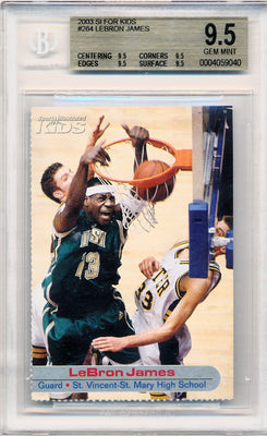 SI For Kids 2003   #264 Lebron James  / BGS Grade 9.5