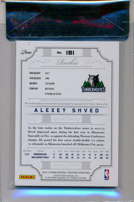 Panini 2012-2013 National Treasures  Gold #181 Alexey Shved 3/5 / BGS Grade 8.5 / Auto Grade 10