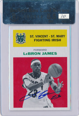 Fleer 2011-2012 Retro 1961 Auto #61LJ LeBron James  / BGS Grade 8.5 / Auto Grade 10