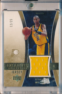 Upper Deck 2004-2005 HardCourt Engraved Endorsements #EE-RM Reggie Miller  / BGS Grade 8.5 / Auto Grade 10