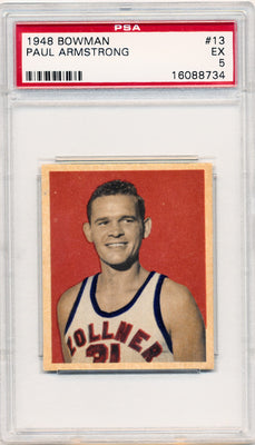 Topps Bowman 1948   #13 Paul Armstrong   / PSA Grade 5 / Auto Grade None