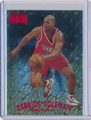 SkyBox 1997-1998 Premium Star Rubies #7SR Derrick Coleman 4/50