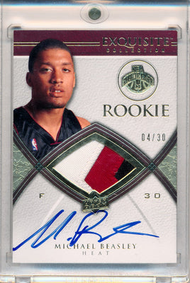 Upper Deck 2008-2009 Exquisite Collection Rookie Parallel #91 Michael Beasley 4/30