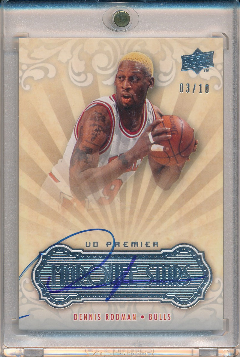 Upper Deck 2008-2009 UD Premier Marquee Stars # Dennis Rodman 3/10