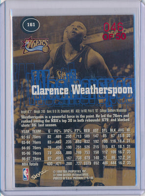 SkyBox 1997-1998 Premium Star Rubies #161 Clarence Weatherspoon 46/50