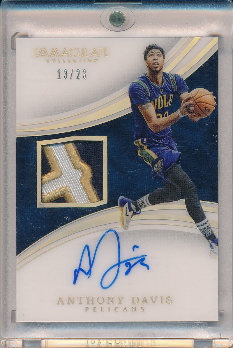 Panini 2015-2016 Immaculate Collection Basketball #PA-ADA Anthony Davis 13/23