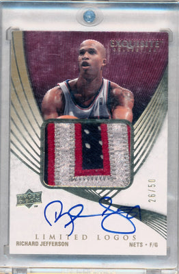 Upper Deck 2007-2008 Exquisite Collection Limited Logos #LLRJ Richard Jefferson 26/50