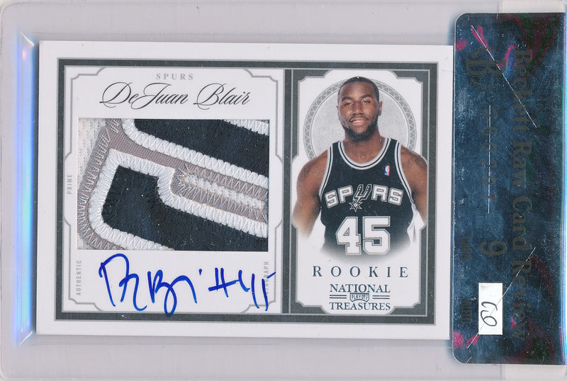 Panini 2009-2010 National Treasures Century Silver #232 Dejuan Blair 47/99 / Auto Grade 10