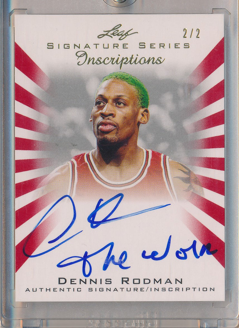 Leaf 2011-2012 Signature Series Inscriptions #IA-DR1 Dennis Rodman 2/2