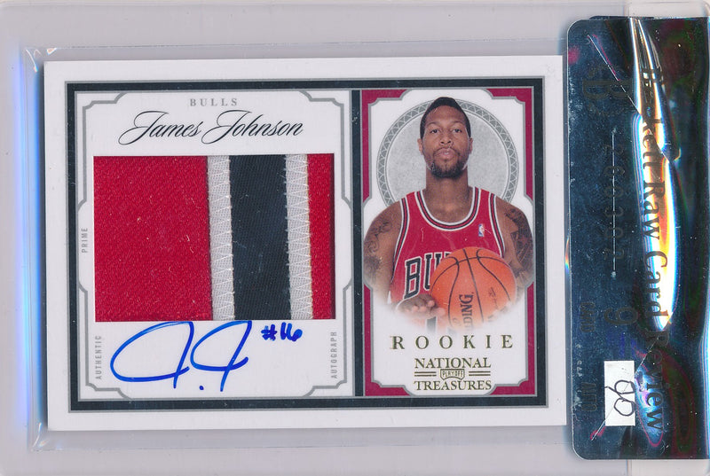 Panini 2009-2010 National Treasures Century Gold #215 James Johnson 23/25 / Auto Grade 9