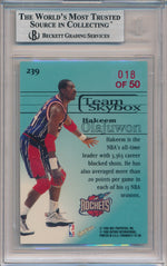 SkyBox 1997-1998 Premium Star Rubies #239 Hakeem Olajuwon 18/50 / BGS Grade 8.5