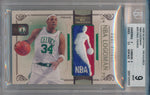 Panini 2009-2010 National Treasures NBA Logoman #29 Paul Pierce 1/1 / BGS Grade 9