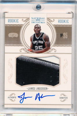 Panini 2010-2011 National Treasures  Century Platinum #219 James Anderson 5/5