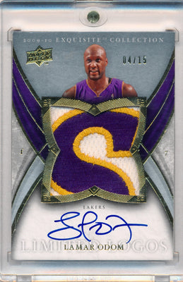 Upper Deck 2009-2010 Exquisite Collection Limited Logos #LLO Lamar Odom 4/15