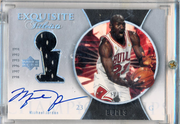 Upper Deck 2004-2005 Exquisite Collection Exquisite Titleists #ET-MJ Michael Jordan 5/6