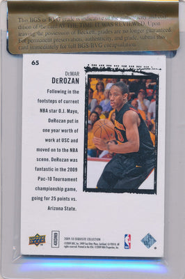 Upper Deck 2009-2010 Exquisite Collection Rookie Parallel #65 Demar Derozan 4/10