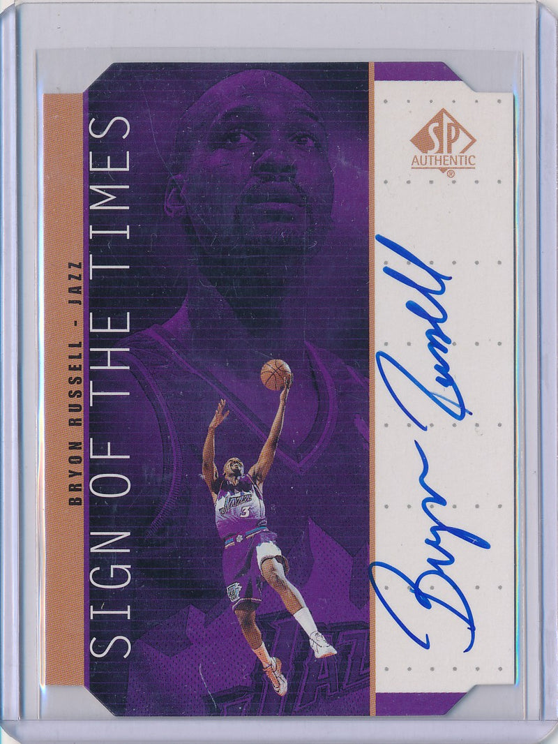 Upper Deck 1998-1999 SP Authentic Sign Of The Times #BR Byron Russell