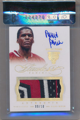 Panini 2012-2013 Flawless Gold Jersey Auto #23 Robert Parish 9/10 / PSA Grade 8 / Auto Grade 10