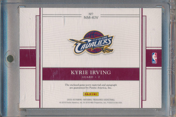 Panini 2015-2016 National Treasures Night Moves #NM-KIV Kyrie Irving 10/10