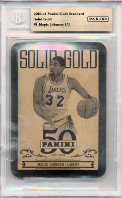 Panini 2010-2011 Gold Standard Solid Gold #8 Magic Johnson 1/1