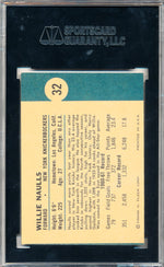 Fleer 1961-1962 New York Knickerbockers  #40 Willie Nauls  / PSA Grade 3
