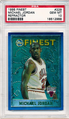 Topps 1995-1996 Finest Refractor #229 Michael Jordan  / PSA Grade 10