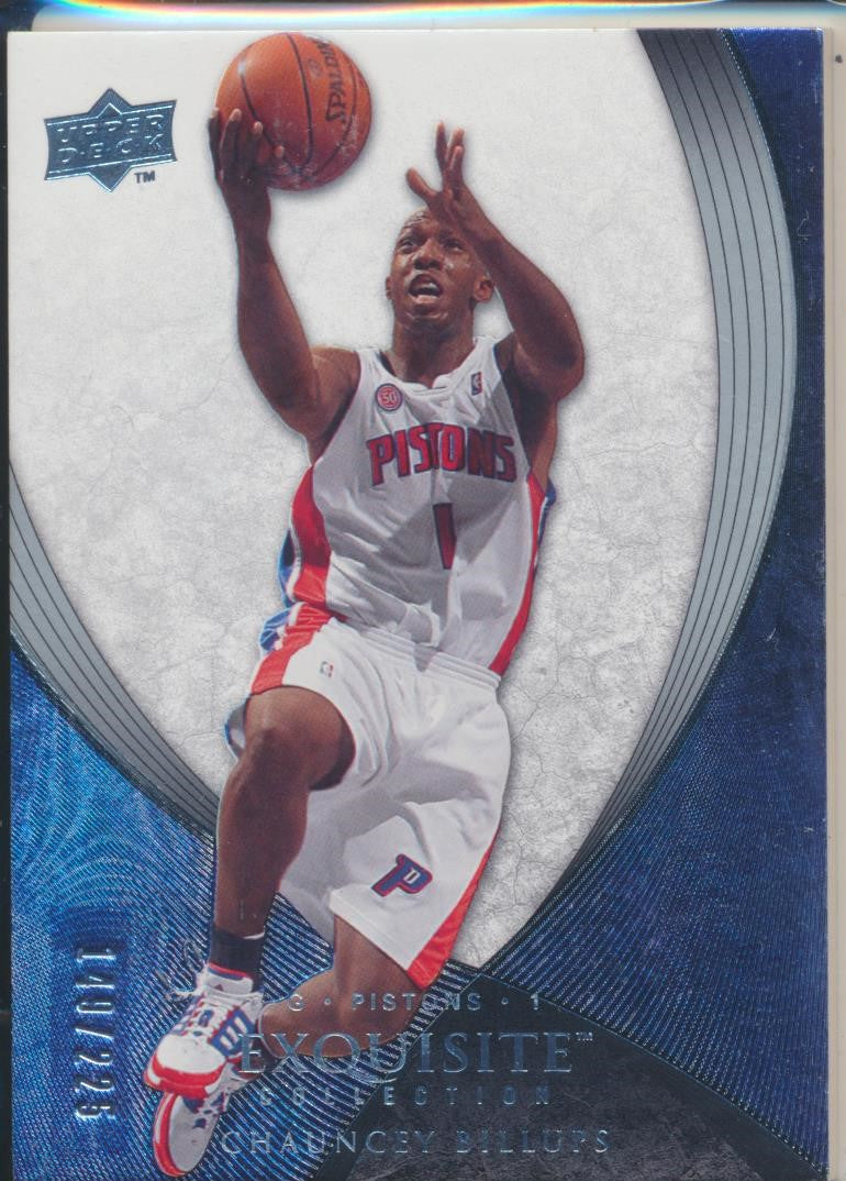 Upper Deck 2007-2008 Exquisite Collection Base #26 Chauncey Billups 149/225