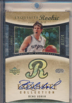 Upper Deck 2004-2005 Exquisite Collection Gold RPA #69 Beno Udrih 7/14