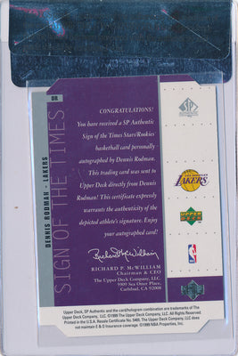 Upper Deck 1998-1999 SP Authentic Sign Of The Times #DR Dennis Rodman  / PSA Grade 8.5