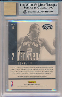 Panini 2012-2013 Intrigue Impact Rookie Autographs #53 Kawhi Leonard 2/10 / BGS Grade 9 / Auto Grade 10