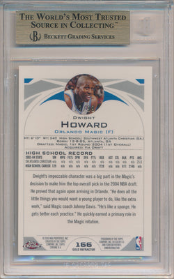 Topps 2004-2005 Chrome Gold Refractors #166 Dwight Howard 22/99 / BGS Grade 9.5